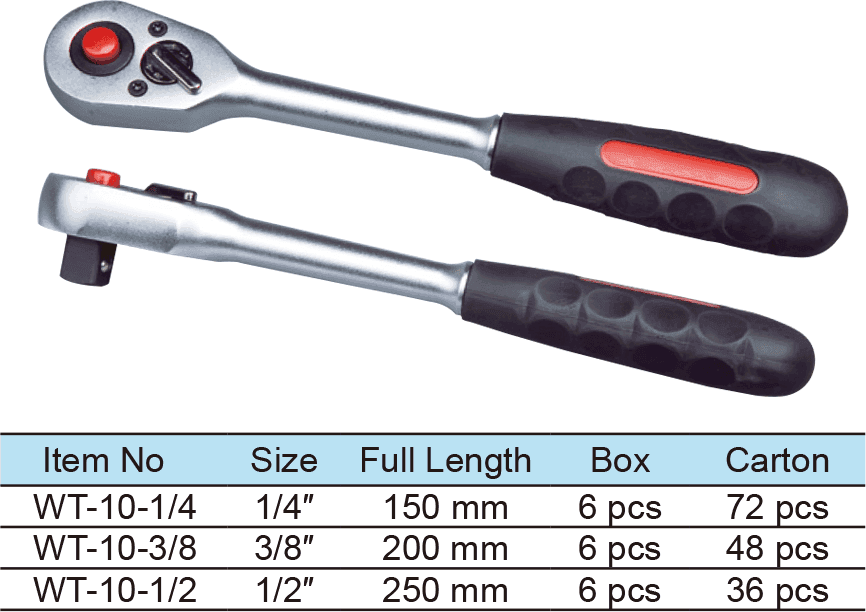 Pear Head Ratchet Wrench, Quick Release, 1/4″ 36 Teeth, 3/8″ 38 Teeth, 1/2″ 40 Teeth(圖1)