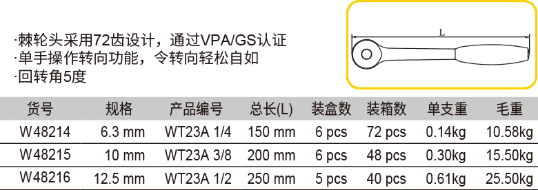 彎柄快脫棘輪扳手(圖1)